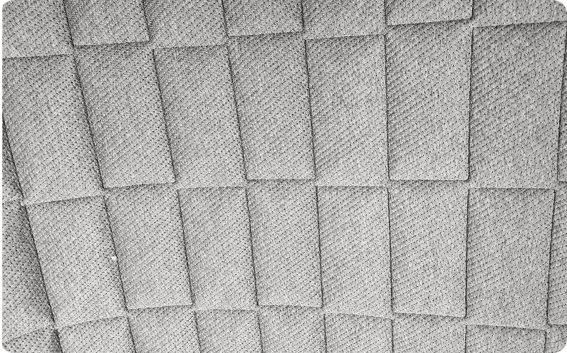 Customer-supplied quilted fabric sample
