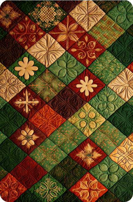 Diamond and overlapping patterns