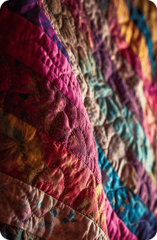 Wavy line quilting