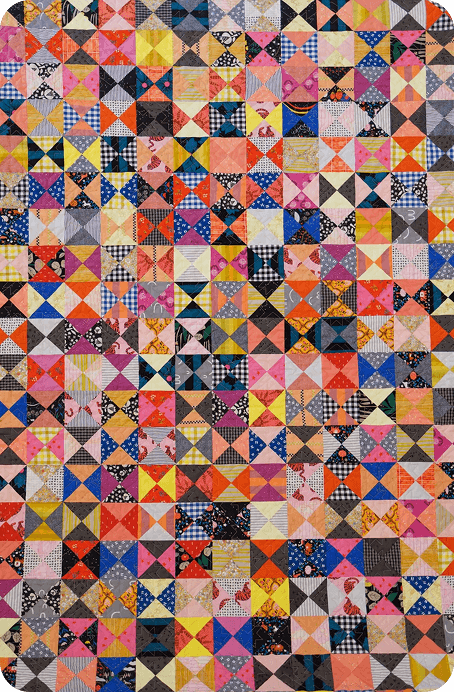 Hourglass quilting