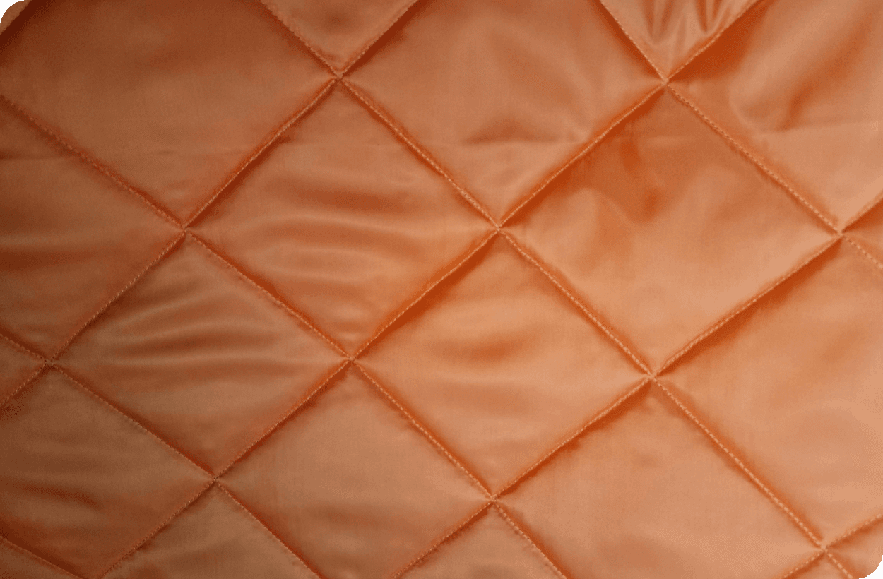 Close-up of quilted fabric